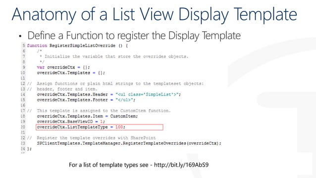 SPSSTHLM - Using JSLink and Display Templates for ITPros | PPT