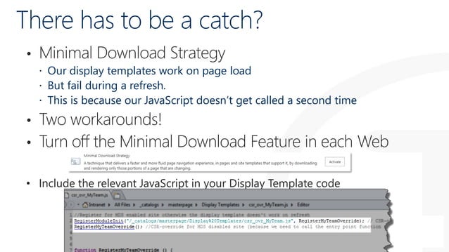 SPSSTHLM - Using JSLink and Display Templates for ITPros | PPT