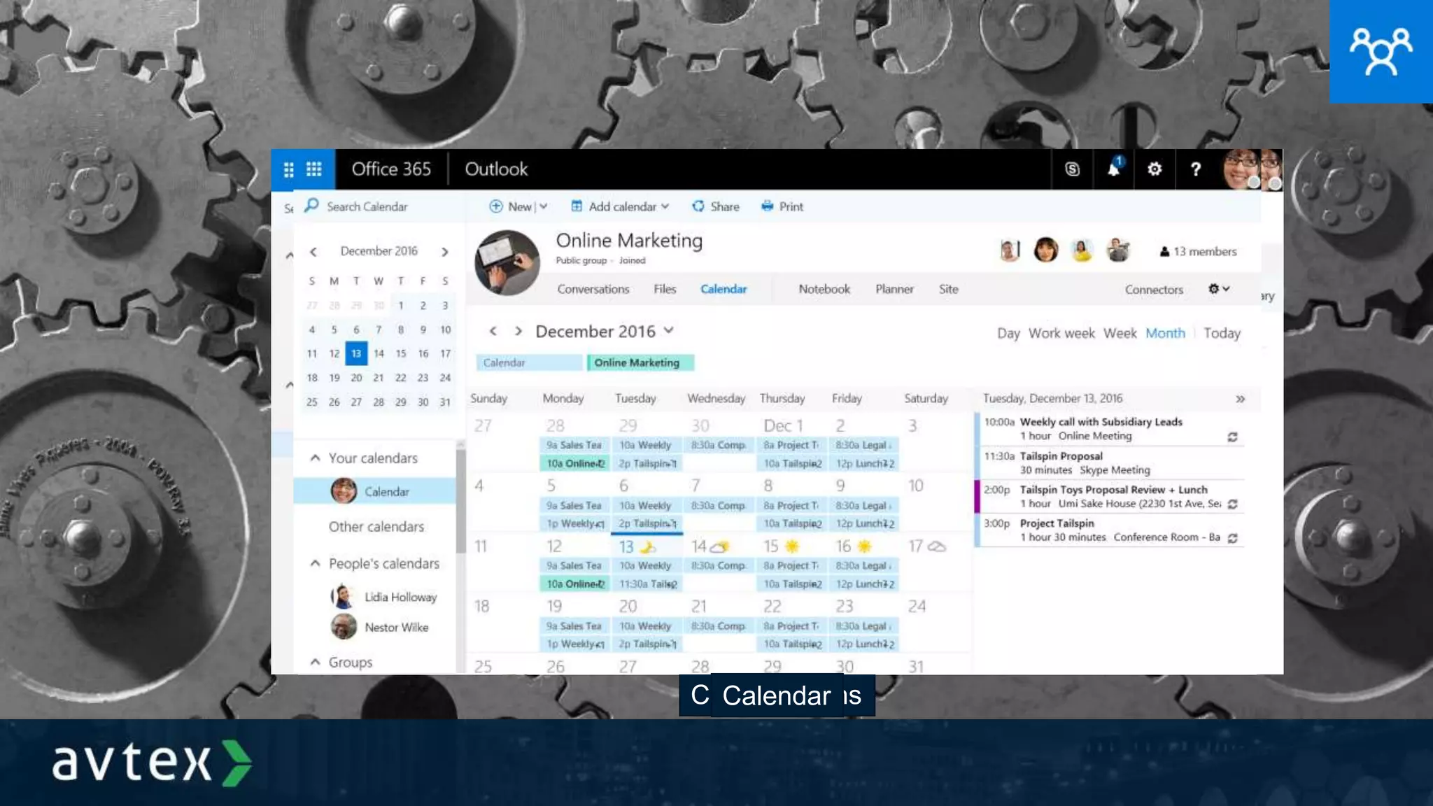 ConversationsFilesCalendar
 