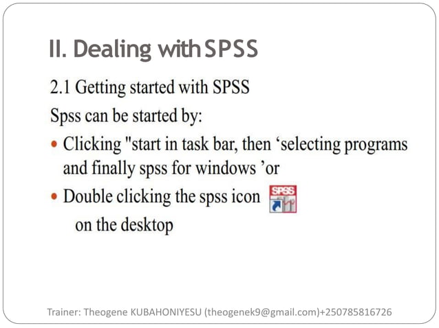 Spss training notes | PDF