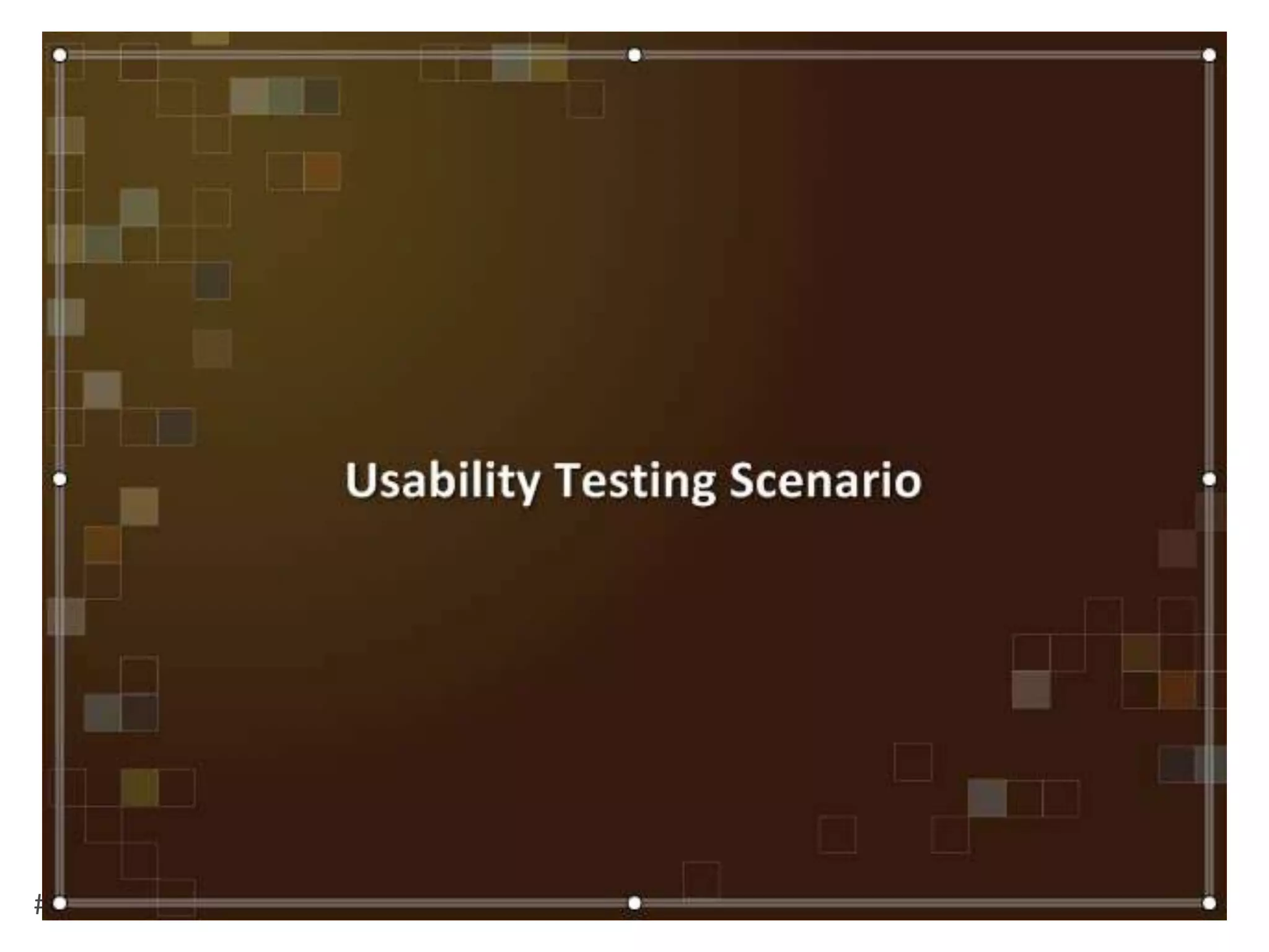 Usability’s 5 quality componentsLearnability - how easy can the user accomplish basic tasks?Efficiency– How quickly can tasks be performed?Memorability– After a period of non-use, how easily can a user reestablish proficiency?Errors– How many errors does the user / system make? How severe? Can the user recover?Satisfaction– How pleasant is it to use the design?