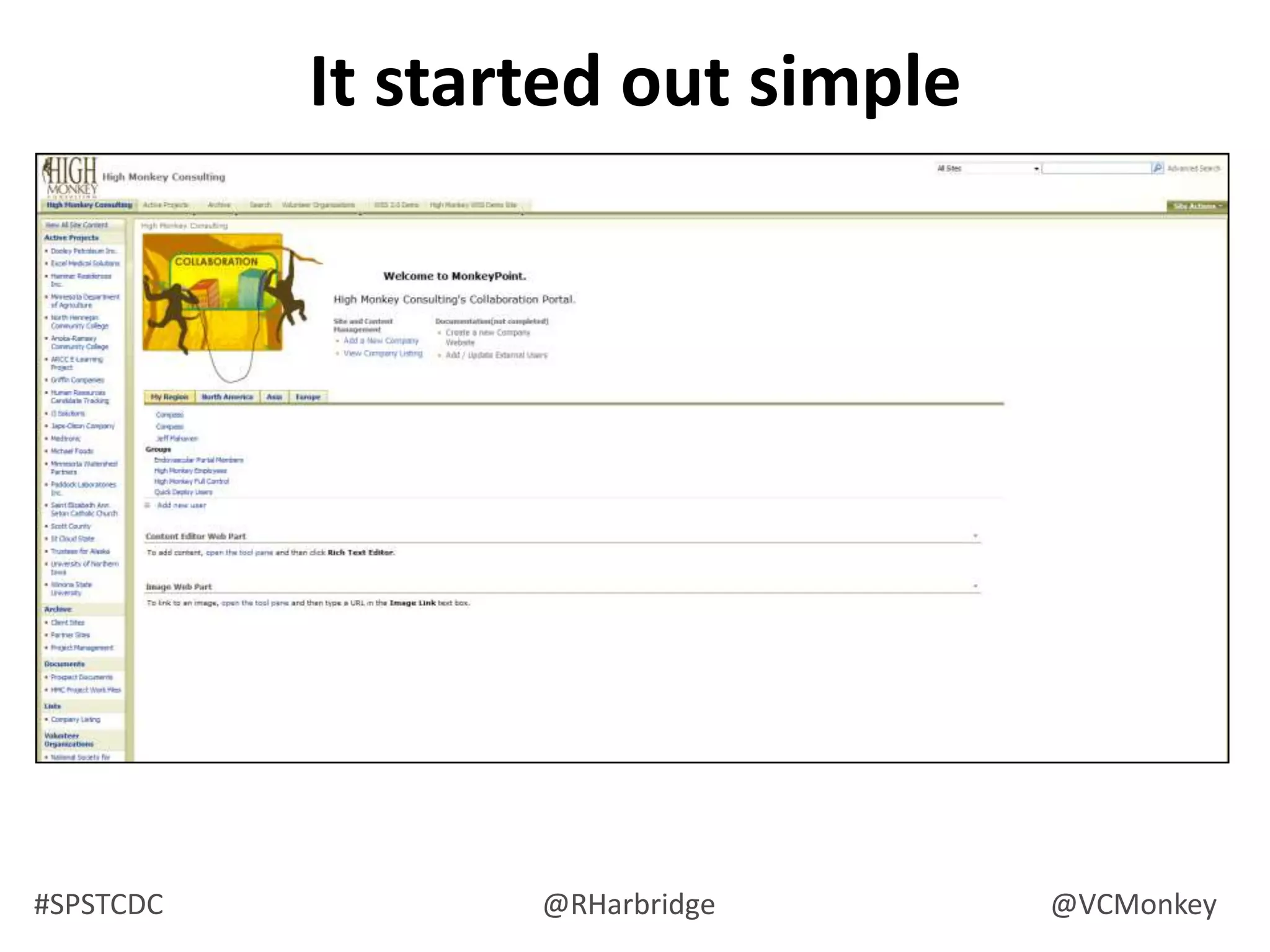 It started out simple