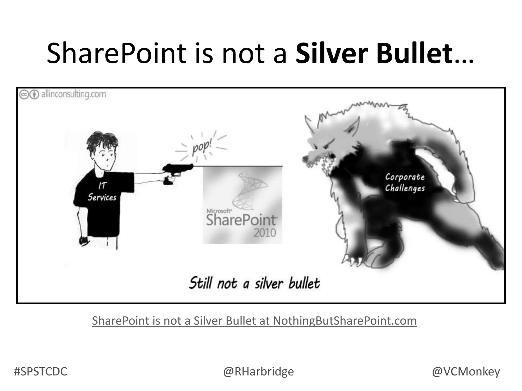 SharePoint is not a Silver Bullet…SharePoint is not a Silver Bullet at NothingButSharePoint.com