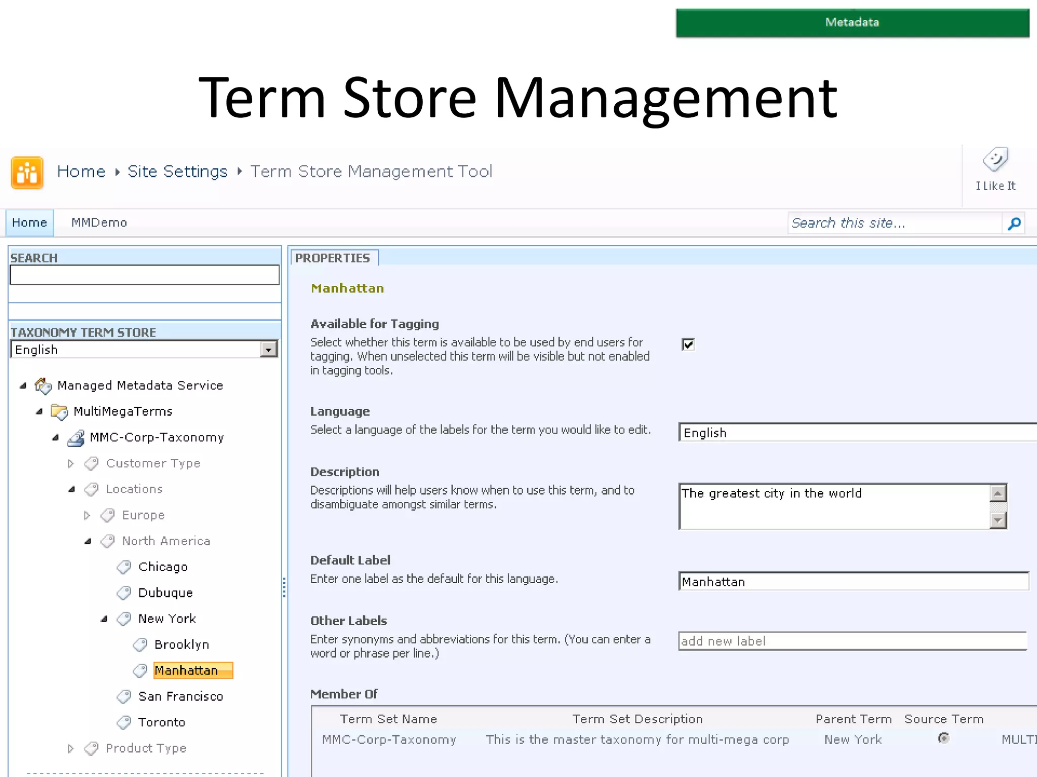 You want to easily apply consistent versioning, approval, metadata or form settings.