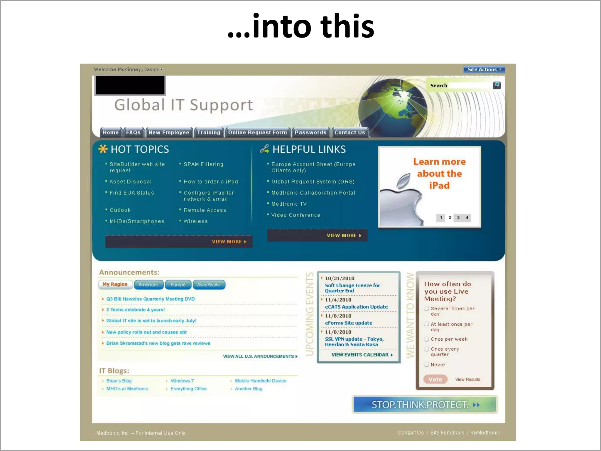 What to watch out for…Sometimes failing is necessary to highlight how important effective IA planning and commitment can be.