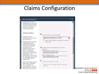 Claims Configuration
 