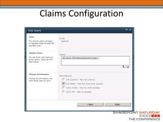 Claims Configuration
 