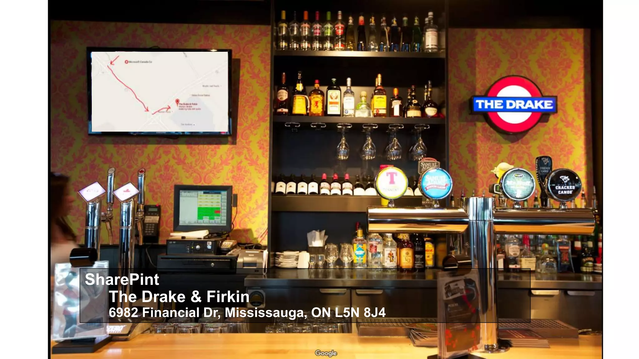 3
SharePint
SharePint
The Drake & Firkin
6982 Financial Dr, Mississauga, ON L5N 8J4
 