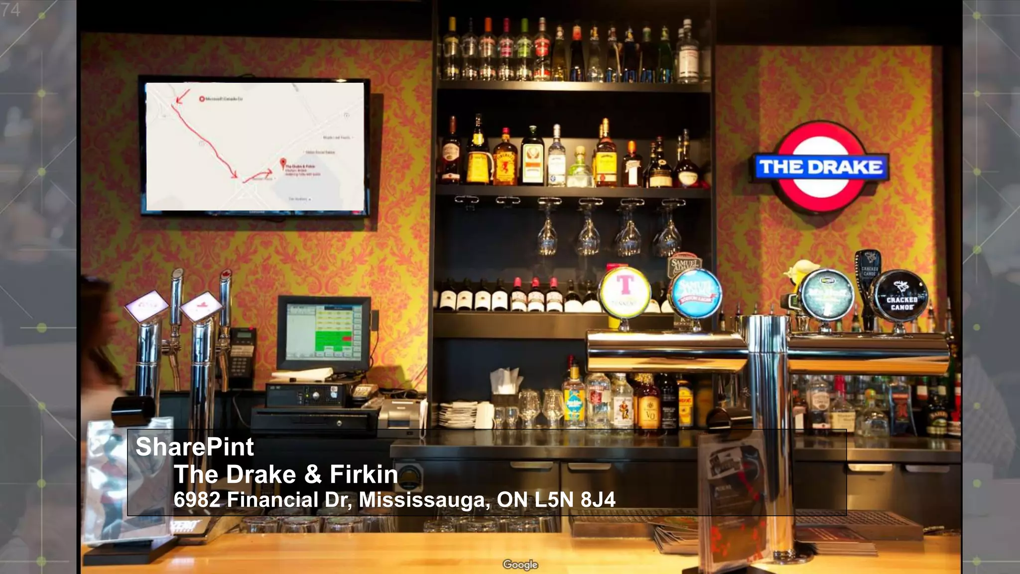 74
SharePint
SharePint
The Drake & Firkin
6982 Financial Dr, Mississauga, ON L5N 8J4
 