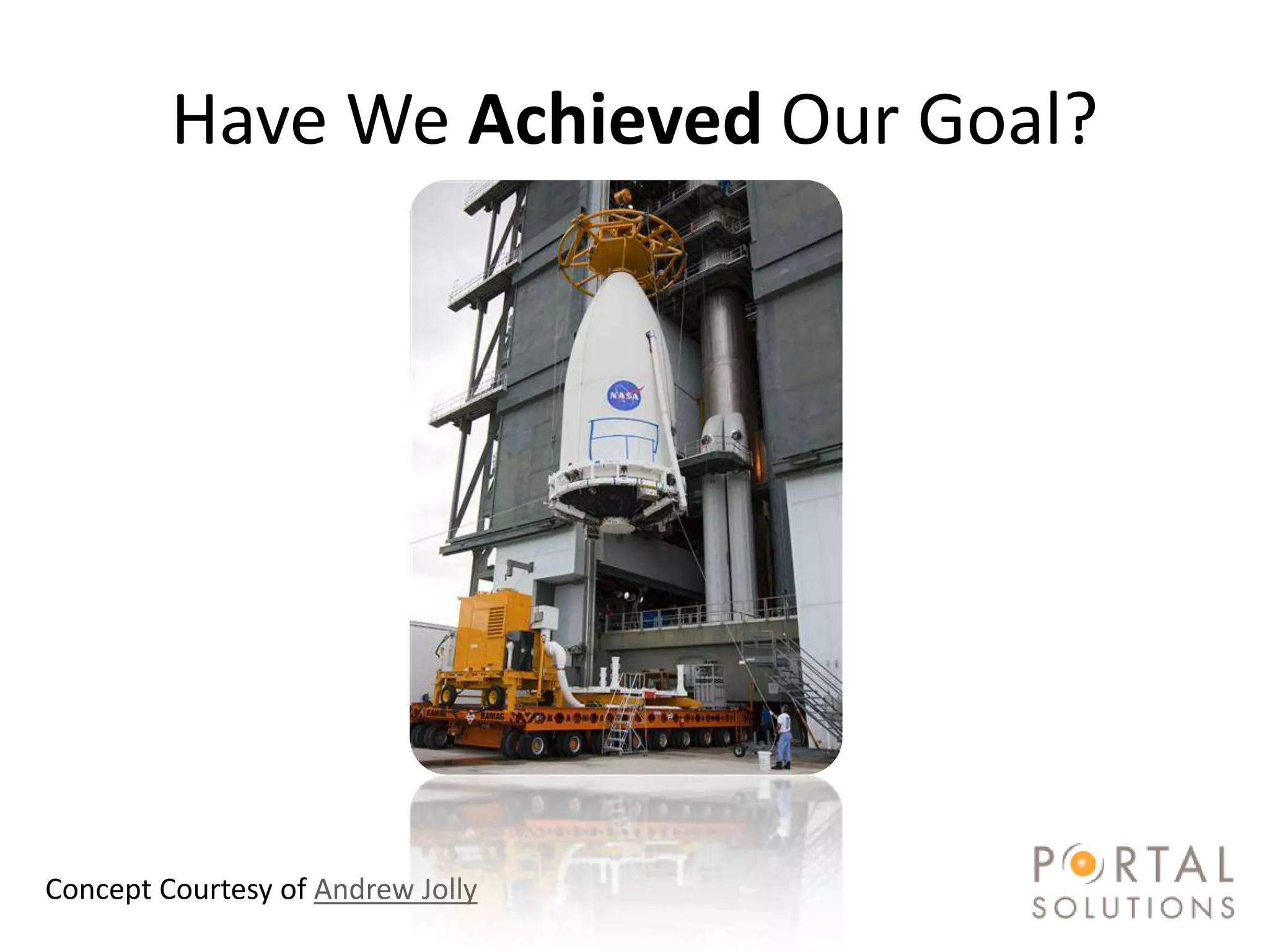 Have We Achieved Our Goal?




#SPSToronto @RHarbridge
Concept Courtesy of Andrew Jolly
 