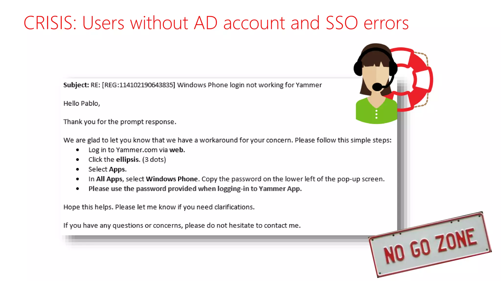 CRISIS: Users without AD account and SSO errors
 