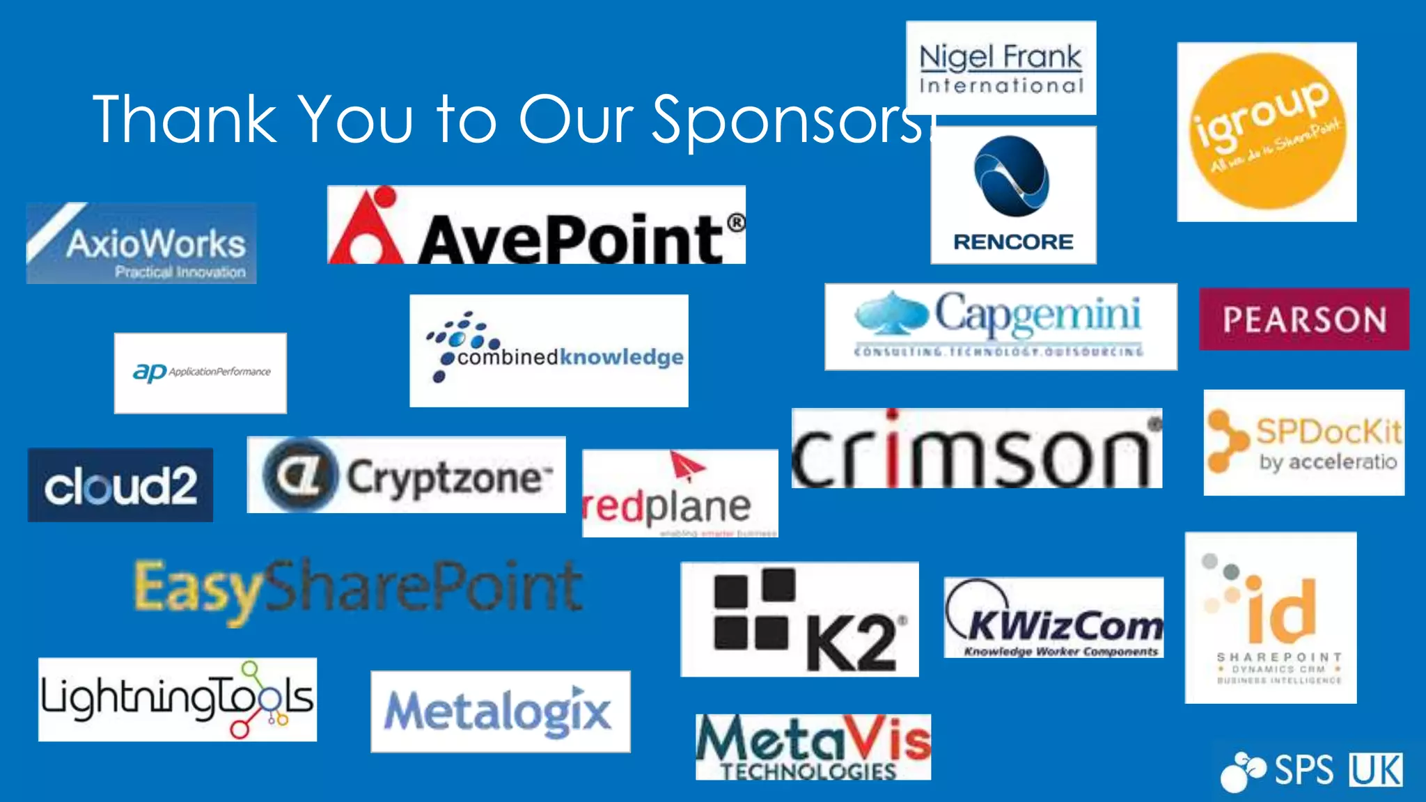 Thank You to Our Sponsors!
 