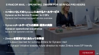 Contains proprietary and confidential information owned by Synacor, Inc. © / 2015 Synacor, Inc.
36
SYNACOR MAIL – OPERATIN...