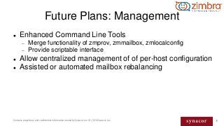75Contains proprietary and confidential information owned by Synacor, Inc. © / 2016 Synacor, Inc.
Future Plans: Management...