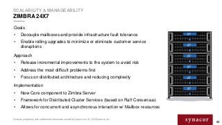 Contains proprietary and confidential information owned by Synacor, Inc. © / 2015 Synacor, Inc.
SCALABILITY & MANAGEABILIT...