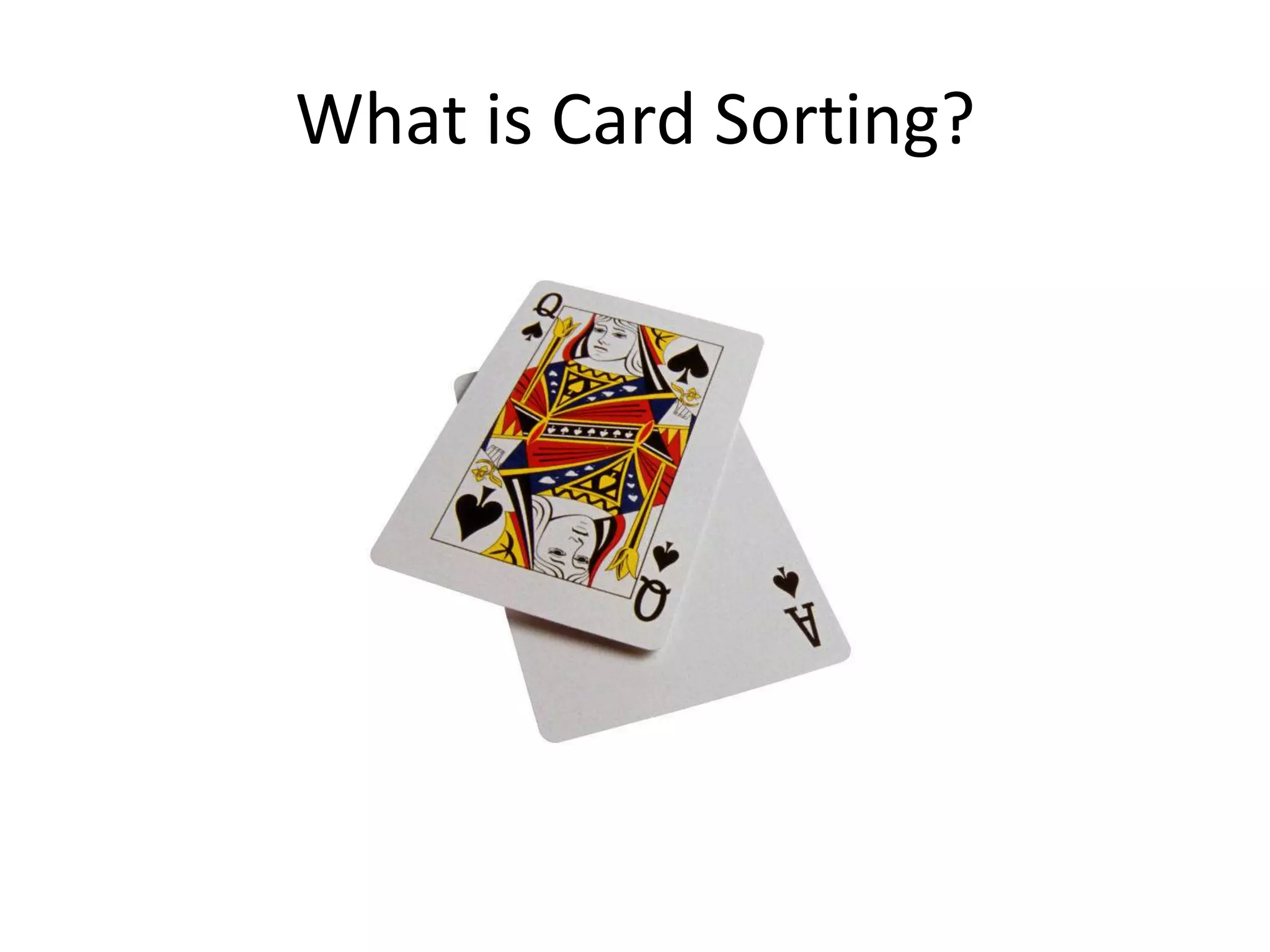 What is Card Sorting?
 