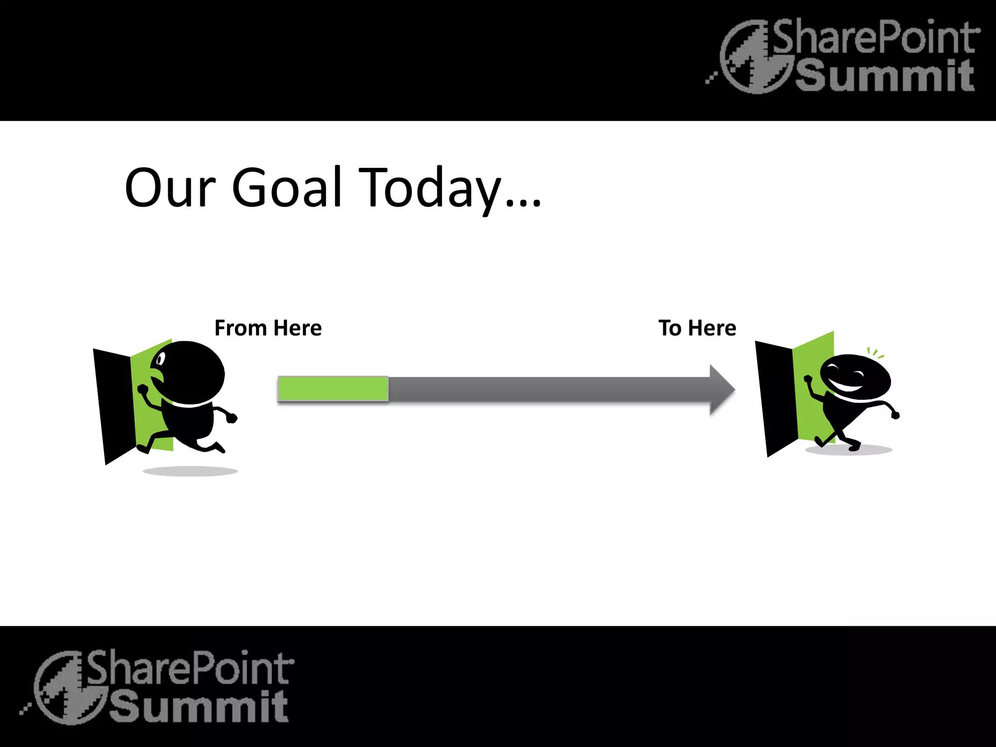 Our Goal Today…
From Here To Here
 