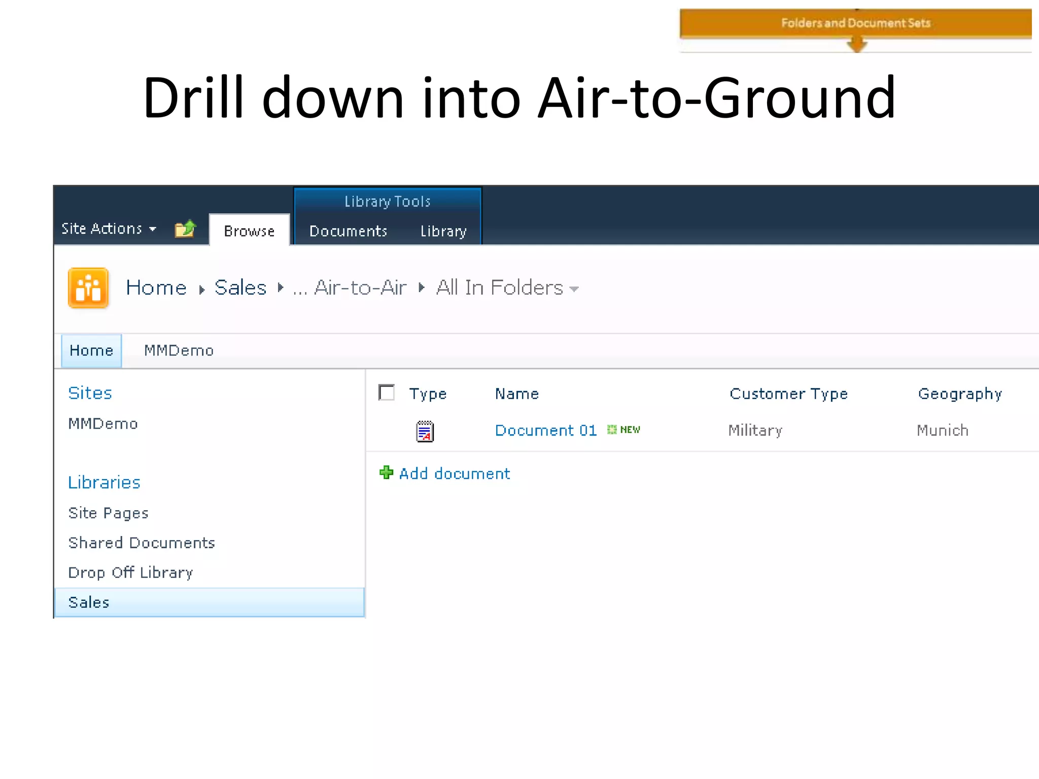 Drill down into Air-to-Ground
 