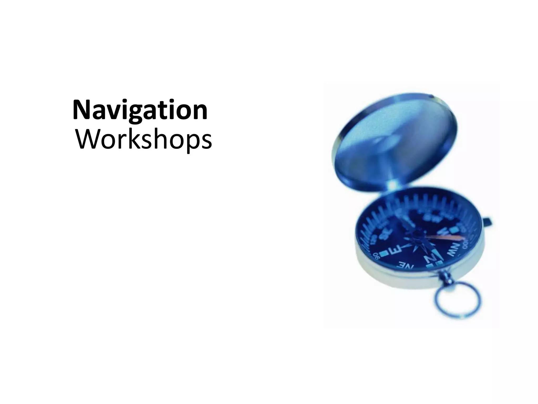 Navigation
Workshops
 