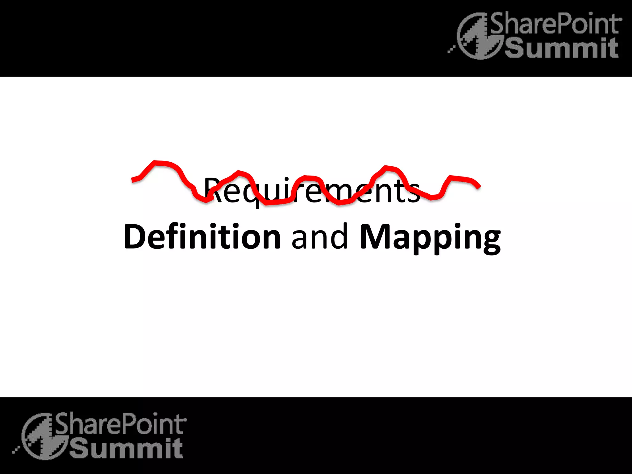 Requirements
Definition and Mapping
 