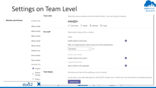 06.04.2019
#
Settings on Team Level
 