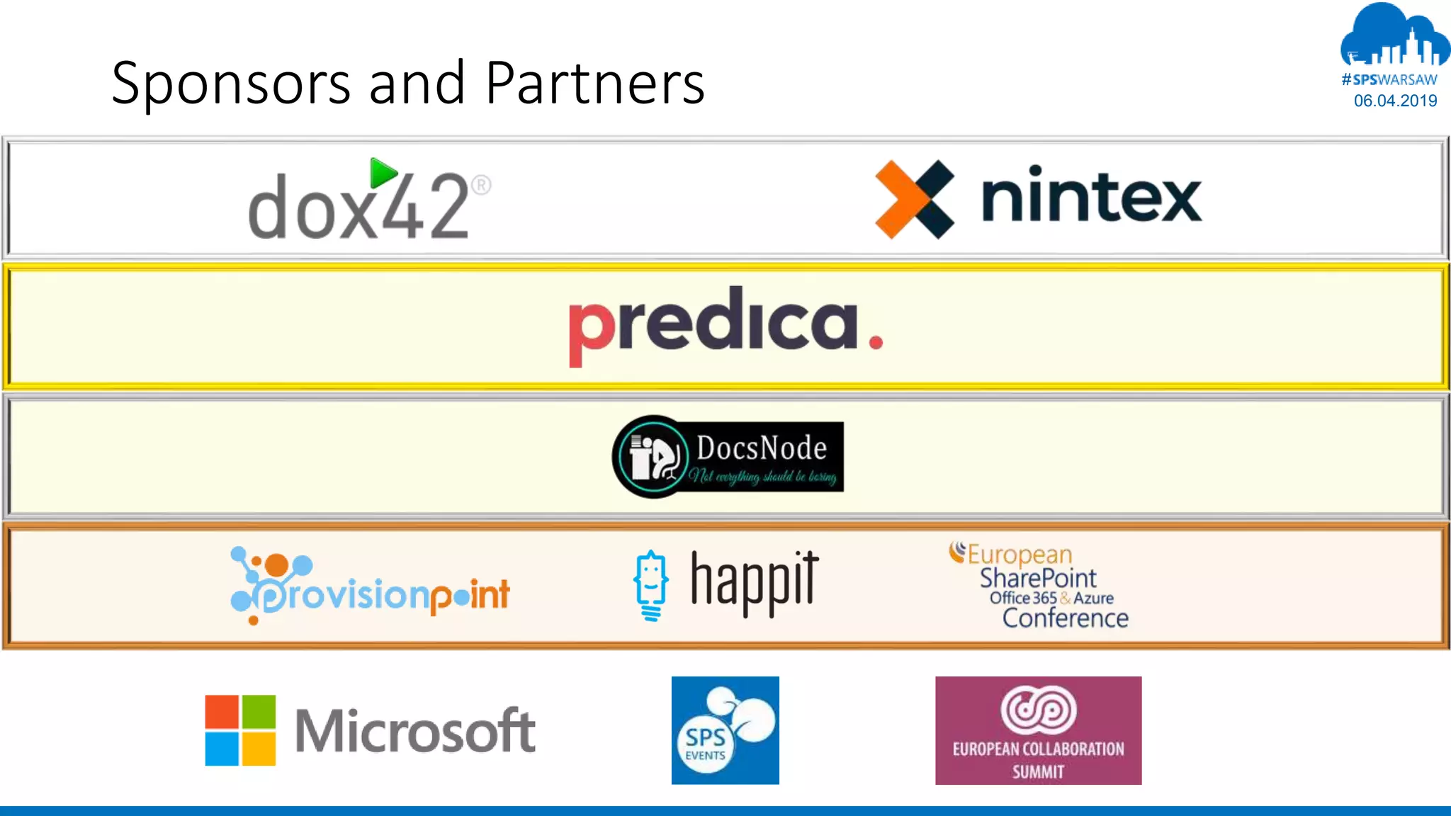 06.04.2019
#
Sponsors and Partners
 