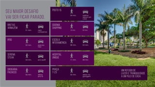 Seu maior desafio
vai ser ficar parado.
Escola
interamérica
IPOG
Posto 15
hospital
Unique
Goiânia
shopping
praça
t-23
03 m...