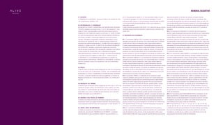 memorial descritivo
02, 01 (um) pavimento subsolo 01, 01 (um) pavimento térreo, 01 (um)
1º pavimento garagem, 01 (um) 2º pavimento garagem, 01 (um)
pavimento lazer coberto, 01 (um) pavimento mezanino lazer, 35 (trinta
e cinco) pavimentos de apartamentos e ático com cobertura e
reservatório superior.
A área total de uso privativo é de 22.421,11m2
, área total de uso comum
de divisão proporcional de 9.666,63m2
e área total de construção de
32,087,74m2
.
07. DESCRIÇÃO DOS PAVIMENTOS
07.1. O pavimento SUBSOLO 02: é constituído de 70 (setenta) vagas de
garagens para guarda de veículos com capacidade para 77 (setenta
e sete) veículos, sendo 63 (sessenta e três) vagas simples diretas e
07 (sete) vagas duplas em gaveta, 15 (quinze) escaninhos, área de
circulação e manobra de veículos, reservatório inferior, 02 (dois) halls
dos elevadores, rampa de acesso e saída de veículos, circulação de
pedestres aos halls dos elevadores, 05 (cinco) elevadores sendo 04
(quatro) sociais e 01 (um) de emergência, escada de uso coletivo com
antecâmara e duto de pressurização da escada e shaft de instalações.
07.2. O pavimento SUBSOLO 01: é constituído de 70 (setenta) vagas de
garagens para guarda de veículos com capacidade para 77 (setenta
e sete) veículos, sendo 63 (sessenta e três) vagas simples diretas e
07 (sete) vagas duplas em gaveta, 12 (doze) escaninhos, área de
circulação e manobra de veículos, 02 (dois) halls dos elevadores, rampa
de acesso e saída de veículos, circulação de pedestres aos halls dos
elevadores, 05 (cinco) elevadores sendo 04 (quatro) sociais e 01 (um)
de emergência, escada de uso coletivo com antecâmara e duto de
pressurização da escada e shaft de instalações.
07.3. O pavimento TÉRREO: é constituído de 47 (quarenta e sete)
vagas de garagens para guarda de veículos com capacidade para
54 (cinquenta e quatro) veículos, sendo 40 (quarenta) vagas simples
diretas e 07 (sete) vagas duplas em gaveta, 05 (cinco) escaninhos,
área de circulação e manobra de veículos, passeio público, acesso
de pedestres, rampa de acesso e saída de veículos, entrada de
pedestres, pulmão social, lobby, hall dos elevadores, sanitário PcD,
correspondências, sala síndico, pulmão de serviço, circulação de
serviço, guarda volume, antessala guarita, guarita, lavabo guarita,
bicicletário, bicicletário funcionários, gerador, circulação de acesso ao
bicicletário funcionários e gerador, lixo, GLP, circulações de pedestres
aos halls dos elevadores, 03 (três) vagas de garagens de visitantes
cobertas, floreiras, forração natural, 05 (cinco) elevadores sendo 04
(quatro) sociais e 01 (um) de emergência, escada de uso coletivo com
duto de pressurização da escada, shaft de instalações e escada de
acesso ao 1º pavimento garagem.
07.4. O 1º pavimento GARAGEM: é constituído de 54 (cinquenta e
quatro) vagas de garagens para guarda de veículos com capacidade
para 62 (sessenta e dois) veículos, sendo 46 (quarenta e seis) vagas
simples diretas e 08 (oito) vagas duplas em gaveta, 08 (oito) escaninhos,
01. SITUAÇÃO
O “RESIDENCIAL ALIVE BUENO“, situar-se-á na Rua T-55, Quadra 95, Lote
10/12, Setor Bueno, Goiânia – GO.
02. INCORPORAÇÃO E CONSTRUÇÃO
RODRIGUES DA CUNHA CONSTRUTORA E INCORPORADORA SPE BUENO
T 55 LTDA., empresa com sede na Rua 1.112, nº. 394, Quadra 211, Lote
05/06, 6º Andar, Sala 604, Edifício Lydia Feres, Setor Pedro Ludovico,
Goiânia-GO, CEP 74.830-370, inscrita no CNPJ sob o nº. 29.081.761/0001-
05, neste ato representado pelos sócios DANIELA BERQUÓ RODRIGUES
DA CUNHA, brasileira, casada pelo regime de comunhão parcial
de bens, advogada e empresária, residente e domiciliada na Rua
das Plumas, SN, Quadra 06, Lote 12, Jardins Munique, Goiânia-GO,
portadora da cédula de identidade nº. 3413382 DGPC/GO, registro na
OAB/GO nº. 20.866 e do CPF. nº. 898.779.181-53 e RENATO RODRIGUES
DA CUNHA NETO, brasileiro, casado sob o regime de comunhão
parcial de bens, engenheiro civil e empresário, residente e domiciliado
na Rua Paratini, SN, Quadra AH6, Lote 14, Residencial Araguaia,
Alphaville Flamboyant, Goiânia-GO, portador da cédula de identidade
nº. 3413425 DGPC/GO, registro no CREA GO nº. 11.965/D e do CPF.
nº. 893.392.401-97, na qualidade de Incorporador e Construtor, do
empreendimento denominado “RESIDENCIAL ALIVE BUENO”, projetado
para ser construído na Rua T-55, Quadra 95, Lote 10/12, Setor Bueno,
Goiânia-GO.
03. TÍTULOS
O terreno para construção urbana designado por lote 10/12 da quadra
95, situado à Rua T-55, no Setor Bueno, Goiânia - GO, foi adquirido pela
RODRIGUES DA CUNHA CONSTRUTORA E INCORPORADORA SPE BUENO
T 55 LTDA., conforme Certidão de matrícula registrada no Cartório de
Registro de Imóveis da 1ª Circunscrição de Goiânia - GO, matrícula nº.
334.236.
04. DESCRIÇÃO DO TERRENO
O terreno para construção urbana designado por lote Lote nº. 10/12, da
quadra 95, situado na Rua T-55, Setor Bueno, nesta capital, com área
de 2.100,00 m², medindo 60,00m de frente para a Rua T-55, 35,00m do
lado direito com o lote 13, 35,00m do lado esquerdo com o lote 09 e
60,00m nos fundos com os lotes 08 e 14.
05. HISTÓRICO DOS TÍTULOS DE DOMÍNIOS
O histórico dos títulos de domínios do terreno pode ser encontrado e
examinado através da cadeia dominial vintenária, documento que se
acha arquivado neste processo de incorporação, no item de letra “C”.
06. OBJETO DESTA INCORPORAÇÃO
O objeto da presente incorporação é 01 (um) edifício para fins
residenciais, denominado “RESIDENCIAL ALIVE BUENO“, constituído
de 42 (quarenta e dois) pavimentos, sendo 01 (um) pavimento subsolo
área de circulação e manobra de veículos, 02 (dois) halls dos
elevadores, rampa de acesso e saída de veículos, medidores, DML,
circulação de pedestres aos halls dos elevadores, vaga car wash, 05
(cinco) elevadores sendo 04 (quatro) sociais e 01 (um) de emergência,
escada de uso coletivo com antecâmara e duto de pressurização da
escada, shafts de instalações e escada de acesso ao 2º pavimento
garagem.
07.5. O 2º pavimento GARAGEM: é constituído de 54 (cinquenta e
quatro) vagas de garagens para guarda de veículos com capacidade
para 62 (sessenta e dois) veículos, sendo 46 (quarenta e seis) vagas
simples diretas e 08 (oito) vagas duplas em gaveta, 11 (onze)
escaninhos, área de circulação e manobra de veículos, 02 (dois) halls
dos elevadores, rampa de acesso e saída de veículos, DML, vaga carro
elétrico, casa de bombas piscina, circulação de pedestres aos halls dos
elevadores, 05 (cinco) elevadores sendo 04 (qua-tro) sociais e 01 (um)
de emergência, escada de uso coletivo com antecâ-mara e duto de
pressurização da escada, shafts de instalações e escada de acesso ao
3º pavimento lazer coberto.
07.6. O 3º pavimento LAZER COBERTO: é constituído de salão de festas
com copa, varanda do salão de festas, 02 (dois) sanitários masculinos,
02 (dois) sanitários femininos, espaço fitness outdoor, varanda fitness
outdoor, brinquedoteca, sauna, descanso, SPA, motor sauna, sanitário
PcD, 02 (dois) halls dos elevadores, salão de jogos, 02 (duas) áreas
de churrasqueiras, mini quadra poliesportiva, 02 (dois) espaços de
contemplação, playground, circulação, piscina infantil, deck infantil,
piscina adulto, deck adulto, hidro SPA, prainha, floreiras, 05 (cinco)
elevadores sendo 04 (quatro) sociais e 01 (um) de emergência, escada
de uso coletivo com antecâmara e duto de pressurização da escada,
shafts de instalações e escada de acesso ao espaço fitness superior.
07.7. O 4º pavimento MEZANINO DO LAZER: é constituído de pub com
hall e lavabos masculino e feminino, espaço superior fitness com hall
e lavabos masculino e feminino, reunião 01, reunião 02, coworking,
sanitário PcD, copa funcionários com sanitários masculino e feminino,
02 (dois) halls dos elevadores, circulação, grupo motoventilador com
antecâmara, 04 (quatro) lajes técnicas, 02 (duas) floreiras, 05 (cinco)
elevadores sendo 04 (quatro) sociais e 01 (um) de emergência, escada
de uso coletivo com antecâmara e duto de pressurização da escada e
shafts de instalações.
07.8. O 5º pavimentos de APARTAMENTOS TIPOS é constituído por 06
(seis) apartamentos, 02 (dois) halls dos elevadores, lixo, 04 (quatro)
floreiras, 05 (cinco) elevadores sendo 04 (quatro) sociais e 01 (um) de
emergência, escada de uso coletivo com antecâmara e duto de
pressurização da escada e shafts de instalações.
07.9. Os pavimentos 6º, 7º, 10º, 11º, 12º, 13º, 16º, 17º, 18º, 19º, 22º, 23º,
24º, 25º, 28º, 29º, 30º, 31º, 34º, 35º, 36º e 37º de APARTAMENTOS TIPOS são
constituídos por 06 (seis) apartamentos, 02 (dois) halls dos elevadores,
lixo, 05 (cinco) elevadores sendo 04 (quatro) sociais e 01 (um) de
emergência, escada de uso coletivo com antecâmara e duto de
pressurização da escada e shafts de instalações.
 