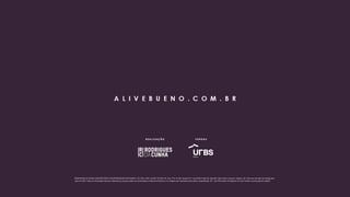 RODRIGUES DA CUNHA CONSTRUTORA E INCORPORADORA SPE BUENO T 55 LTDA, CNPJ: 29.081.761/0001-05. Rua 1112, Nº 394, Quadra 211, Lote 05/06, Andar 06, Sala 604, Setor Pedro Ludovico, Goiânia, GO. Obra com previsão de entrega para
Julho de 2023. Todas as informações técnicas referentes ao produto podem ser encontradas no Memorial Descritivo. As imagens são ilustrativas para melhor compreensão. R3 - 334.236 Cartório de Registro Civil da Primeira circunscrição de Goiânia.
 