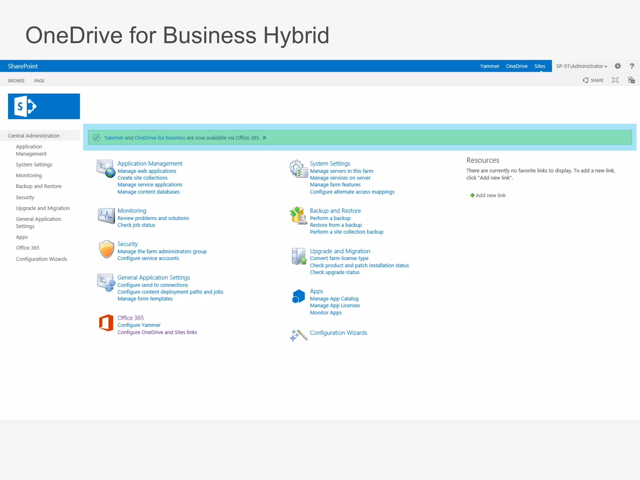 OneDrive for Business Hybrid
 