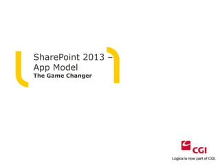 SharePoint 2013 –
App Model
The Game Changer
 