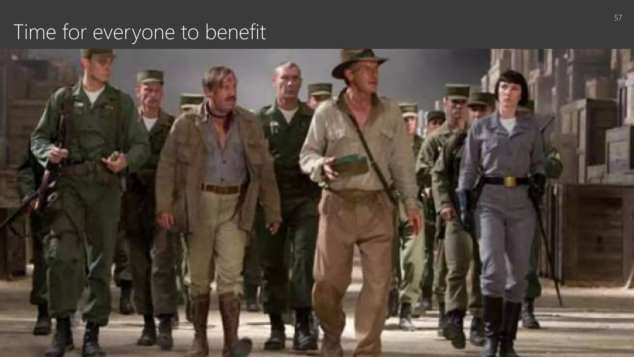 Time for everyone to benefit
57
 