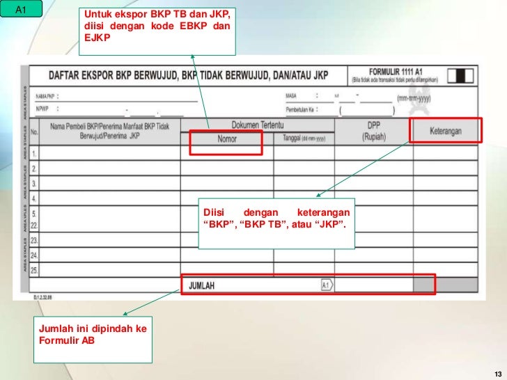 formulir spt masa ppn Spt 1111 formulir spt masa ppn Spt 1111
