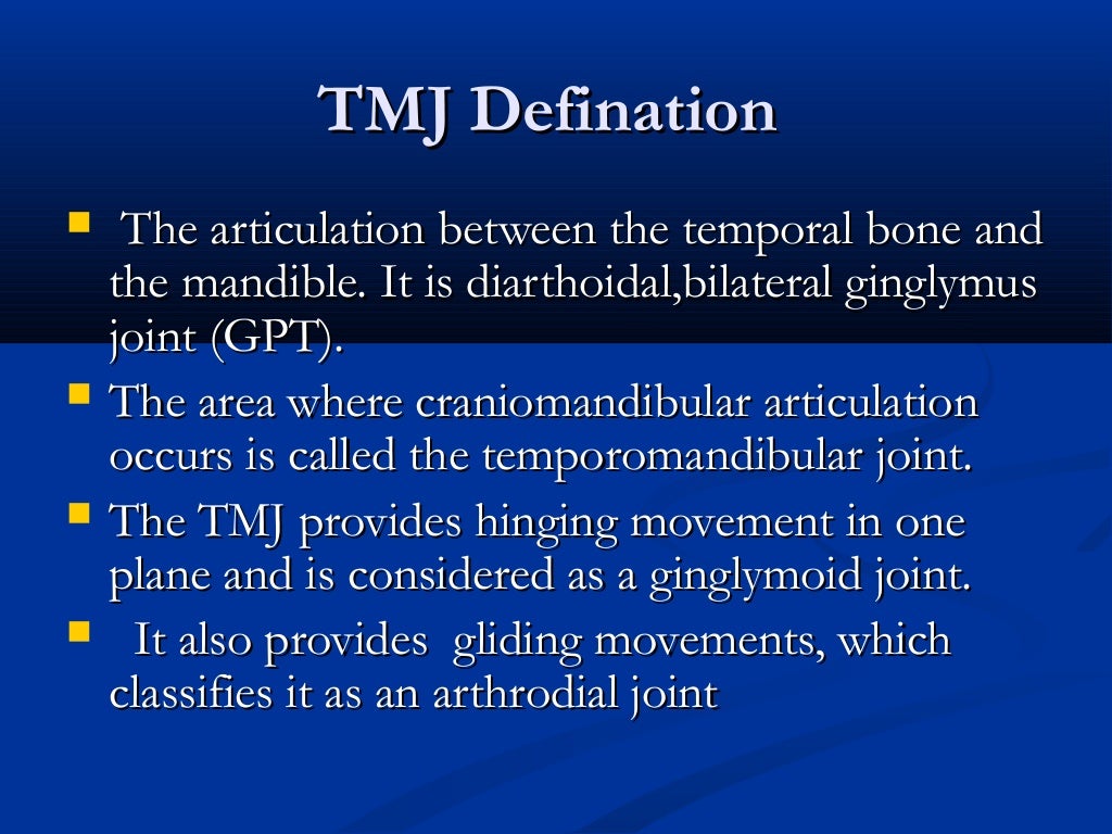 temporomandibular jointdevelopment and anatomy