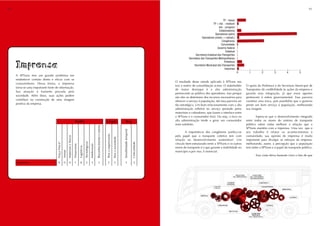 90                                                                                                                                                                                                                                                                                                                                                                 91


                                                                                                                                                                                                                                                                                               TP - heavy
                                                                                                                                                                                                                                                                                      TP + Ind. - medium
                                                                                                                                                                                                                                                                                           Ind. - prospect
                                                                                                                                                                                                                                                                                           Colaboradores
                                                                                                                                                                                                                                                                                        Operadores (adm)
                                                                                                                                                                                                                                                                            Operadores (motor. + cobrad.)
                                                                                                                                                                                                                                                                                              Congêneres
                                                                                                                                                                                                                                                                                             Comunidade
                                                                                                                                                                                                                                                                                          Governo federal
                                                                                                                                                                                                                                                                                                  Estadual
                                                                                                                                                                                                                                                                      Secretaria Estadual dos Transportes
                                                                                                                                                                                                                                                                Secretaria dos Transportes Metropolitanos

     Imprensa
                                                                                                                                                                                                                                                                                                 Prefeitura
                                                                                                                                                                                                                                                                     Secretaria Municipal dos Transportes
                                                                                                                                                                                                                                                                                                 Imprensa
                                                                                                                                                                                                                                                                                                              0     1         2         3        4         5
     A SPTrans tem um grande problema em
     estabelecer contato direto e eficaz com os
                                                                                                                                                                                                                                                      O resultado desse estudo aplicado à SPTrans nos
     consumidores. Dessa forma, a imprensa
                                                                                                                                                                                                                                                      traz a matriz de consolidação acima. O stakeholder          O apoio da Prefeitura e da Secretaria Municipal de
     torna-se uma importante fonte de informação.
                                                                                                                                                                                                                                                      de maior destaque é a alta administração                    Transportes dá credibilidade às ações da empresa e
     Sua atuação é bastante prezada pela
                                                                                                                                                                                                                                                      pertencente ao público dos operadores. Isso porque          garante essa integração, já que esses agentes
     sociedade. Além disso, suas ações podem
                                                                                                                                                                                                                                                      são eles os detentores dos recursos necessários para        pertencem à esfera governamental. Essa parceria
     contribuir na construção de uma imagem                                                                                                                                                                                                           oferecer o serviço à população, daí essa parceria ser       constitui uma troca, pois possibilita que o governo
     positiva da empresa.                                                                                                                                                                                                                             tão estratégica. Um bom relacionamento com a alta           preste um bom serviço à população, melhorando
                                                                                                                                                                                                                                                      administração refletirá no serviço prestado pelos           sua imagem.
                                                                                                                                                                                                                                                      motoristas e cobradores, que fazem a interface entre
                                                                                                                                                                                                                                                      a SPTrans e o consumidor final. Ou seja, o foco na                 Espera-se que o desenvolvimento integrado
                                                                                      Poder
                                                                                      Poder                                                                          Legit.
                                                                                                                                                                     Legit.                                        Urg.
                                                                                                                                                                                                                   Urg.                               alta administração tende a gerar um consumidor              entre todos os atores do sistema de transporte
                                                                                                                                                                                                                                                      mais satisfeito.                                            público sobre rodas melhore a relação que a
                                                                                                                                           Reconhecimento e estima




                                                                                                                                                                                                                                                                                                                  SPTrans mantém com a imprensa. Uma vez que o
                                                                                                                                                                                                             Sensibilidade temporal

                                                                                                                                                                                                                                                             A importância dos congêneres justifica-se            seu trabalho é relatar os acontecimentos à
                                                                                                                                                                     Para a organização




                                                                                                                                                                                                                                                      pelo papel que o transporte coletivo tem com                comunidade, sua opinião de imprensa é muito
                                                            Materiais e físicos




                                                                                                                                                                                          Para a sociedade




                                                                                                                                                                                                                                                      relação ao desenvolvimento sustentável. Um                  importante para divulgar os esforços da empresa,
                                                                                                             Tecnológicos
                                    Força Física*




                                                                                                                                                                                                                                      Criticalidade


                                                                                                                                                                                                                                                      vínculo bem-estruturado entre a SPTrans e os outros         melhorando, assim, a percepção que a população
                                                                                  Financeiros




                                                                                                                            Intelectuais
                                                                                                Logísticos




                                                                                                                                                                                                                                                      meios de transporte é o que garante a mobilidade no         tem sobre a SPTrans e o papel do transporte público.
                                                                                                                                                                                                                                                      município e,por isso, é essencial.
                                                    Armas




                                                                                                                                                                                                                                                                                                                         Essa visão deixa bastante claro o fato de que

      Imprensa                         0             0           0                  1             0             2              3                 3                       2                    3                   3                      3
 