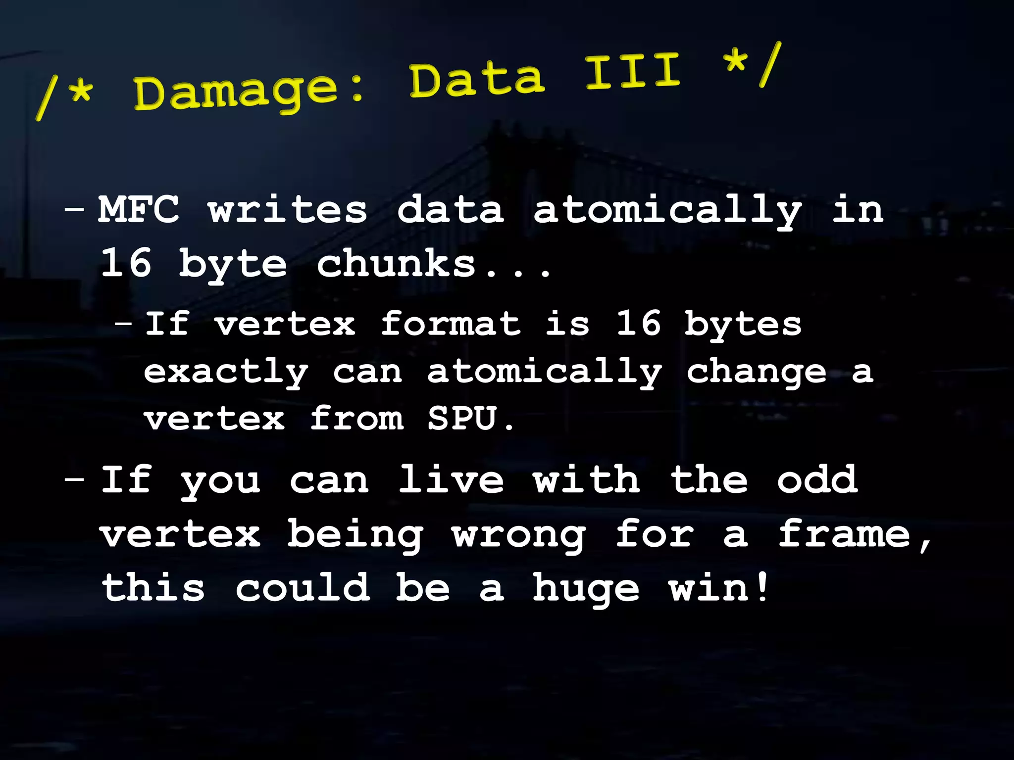 Morph targets:/* Case Study: Cars IV */