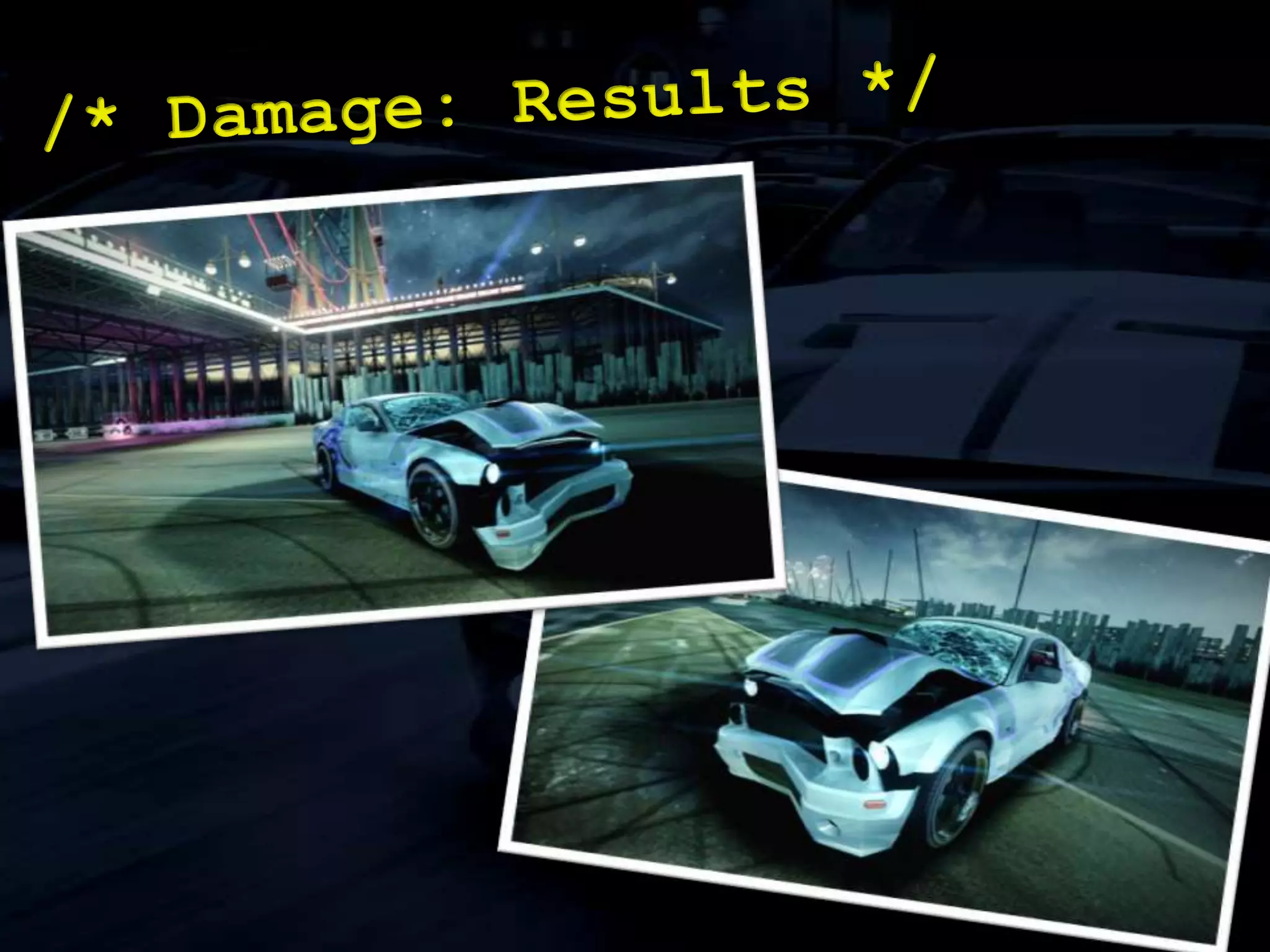 Dent/scratch blend levels./* Damage: Data I */