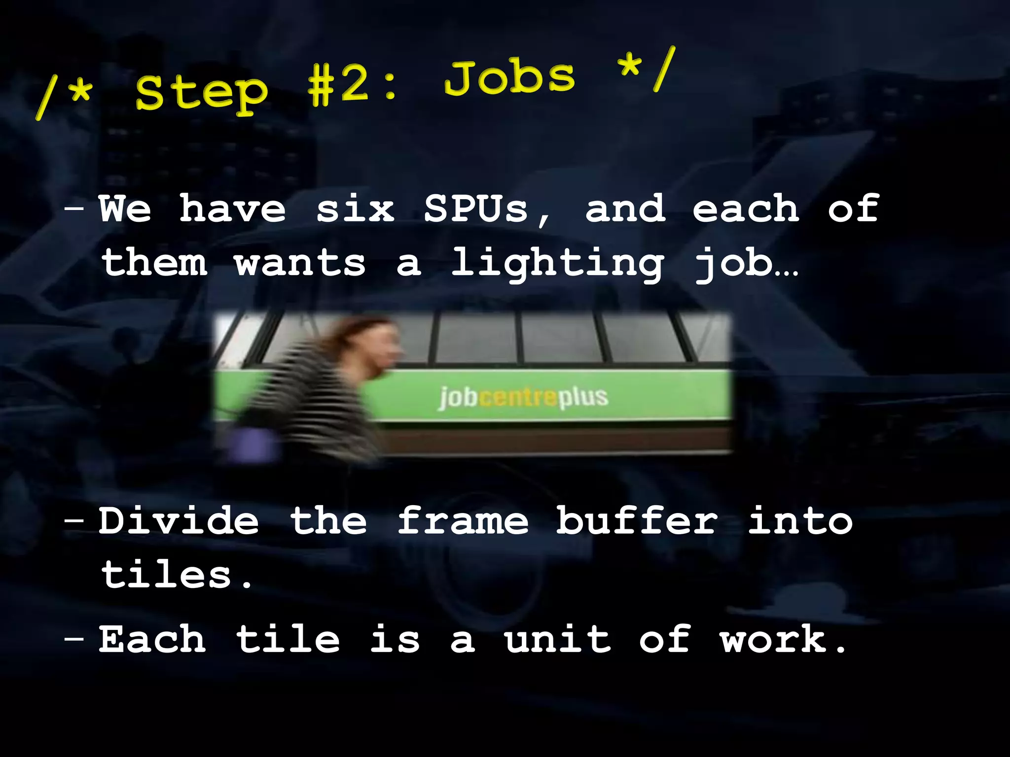Filtering on SPU is a bit of a pain.