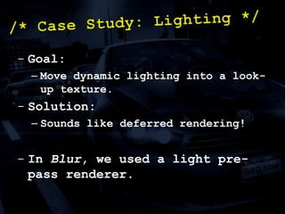 Kick off SPU tasksLess sync points should be the goal of any multi-core code:/* Damage: Control */Other Work(1)PPU Damage