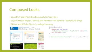 SharePoint 2013 Branding | PPTX | Web Design and HTML | Internet