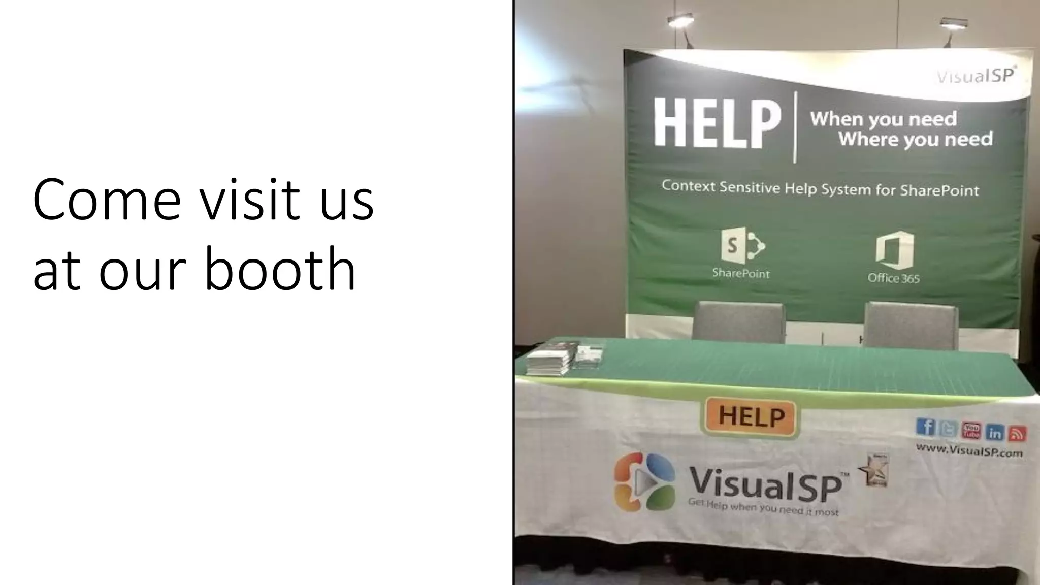 Come visit us
at our booth
 