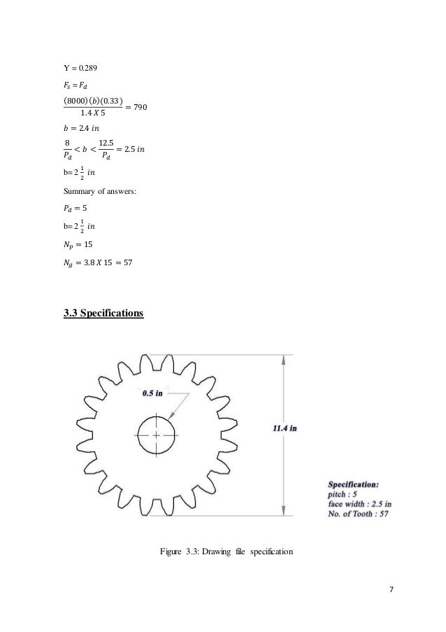Spur Gear, machine design paper by Amitav Roy