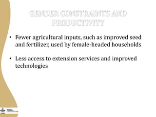 Integrating gender into livestock value chains