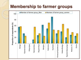 Livelihood assessment, decision-making  and institutions in the Uganda smallholder pig value chain: Results from descriptive analyses