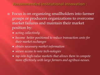 Successes and failures of institutional innovations for improving access to services, input and output markets for smallholder pig production systems and value chains in Uganda