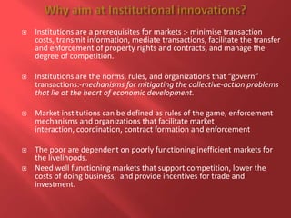 Successes and failures of institutional innovations for improving access to services, input and output markets for smallholder pig production systems and value chains in Uganda
