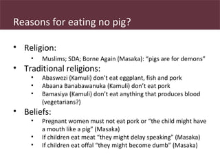 Safe Food, Fair Food: Reporting on the consumer end of the pig value chain in Uganda