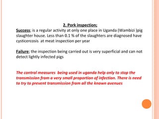 Diseases of economic and zoonotic importance in pig farming in Uganda: Control practices, successes, failures and the way forward