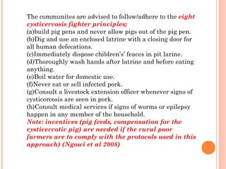 Diseases of economic and zoonotic importance in pig farming in Uganda: Control practices, successes, failures and the way forward