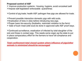 Diseases of economic and zoonotic importance in pig farming in Uganda: Control practices, successes, failures and the way forward